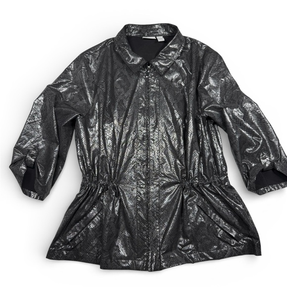 Zenergy by Chico's Jackets & Blazers - Zenergy by Chico’s metallic snake print jacket.